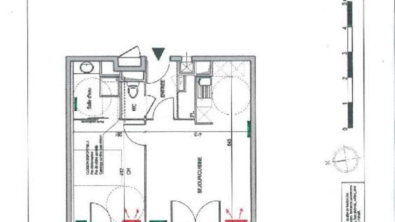 appartement 2 pièces 42 m2 à louer à Montpellier (34000)