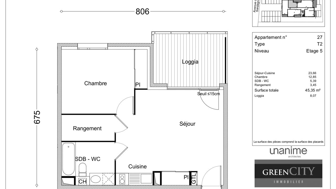 appartement 2 pièces 45 m2 à louer à Cluses (74300)