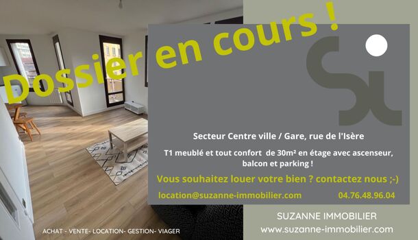 Appartement 1 pièces  à louer Grenoble 38000