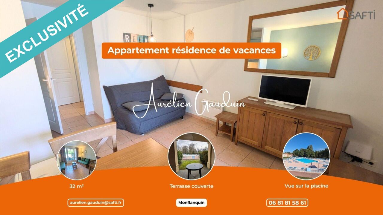 appartement 2 pièces 28 m2 à vendre à Monflanquin (47150)