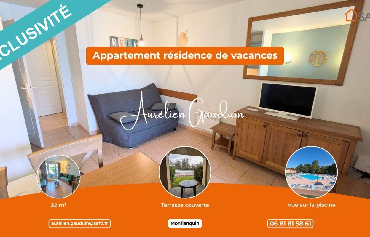 appartement 2 pièces 28 m2 à vendre à Monflanquin (47150)