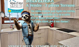 Appartement 3 Pièces 50 m² à vendre à Belvédère (06450)