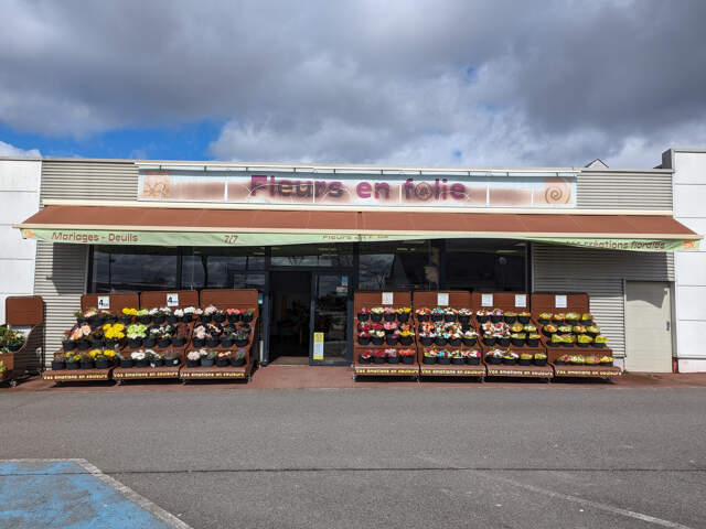 Magasin de fleurs en zone commerciale — photo du bien