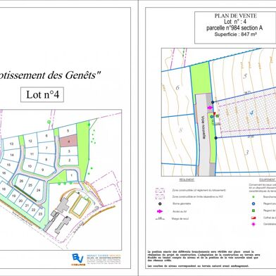 Terrain 847 m²