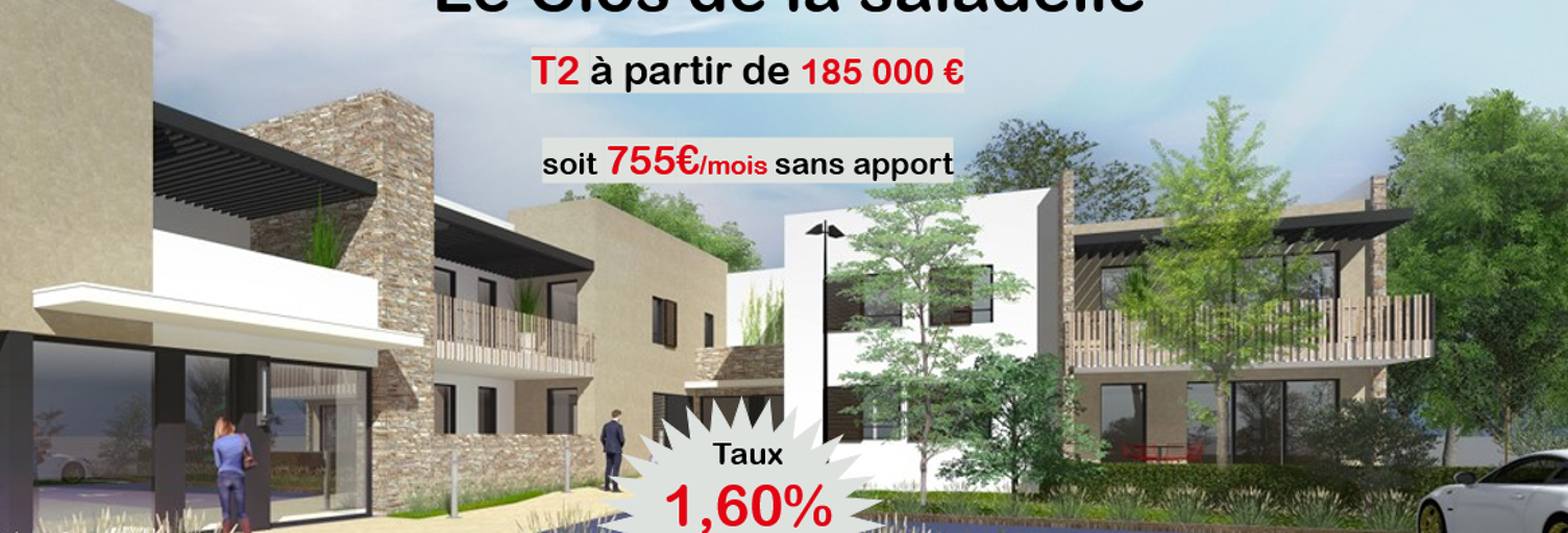 Appartement 2 Pièces 43 m² à vendre à Aimargues (30470)