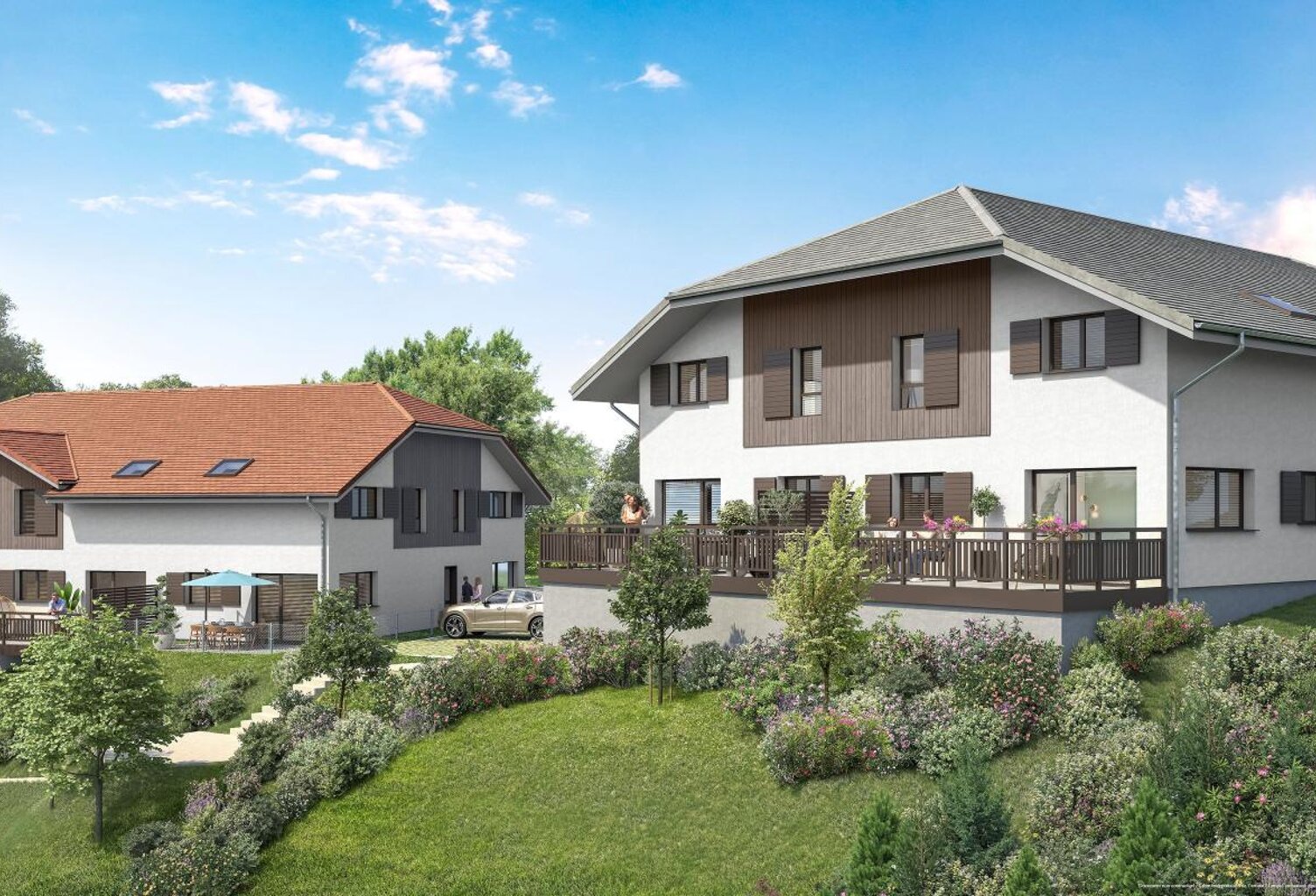 Appartement duplex avec jardin à vendre à Hauteville-sur-Fier — photo 1