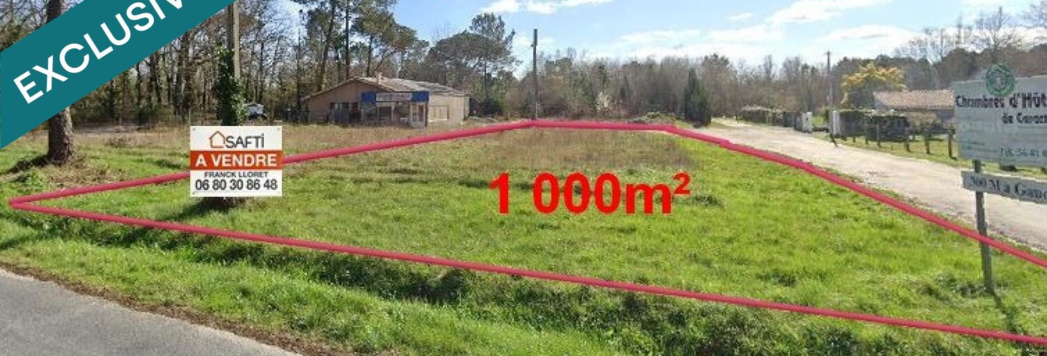 Terrain  1000 m² à vendre à Gaillan-en-Médoc (33340)