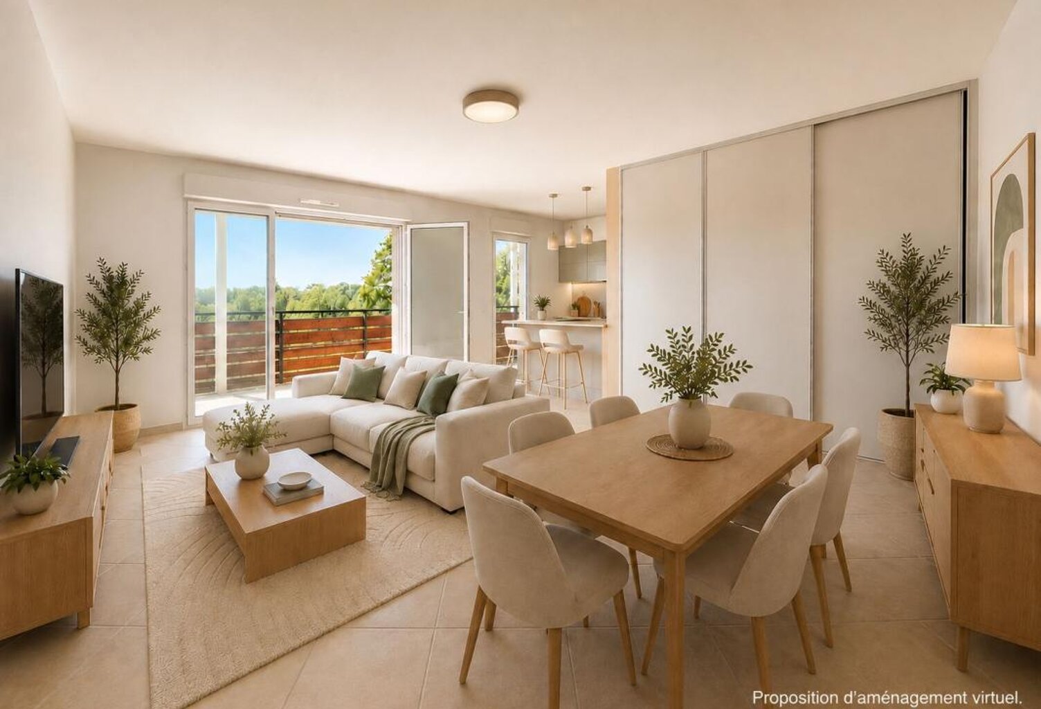 Appartement T4 avec grande terrasse et double garage — photo 1