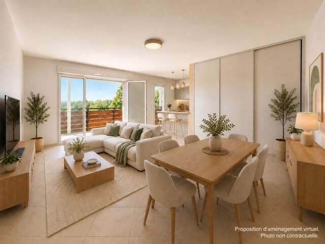 Appartement T4 avec grande terrasse et double garage — photo du bien