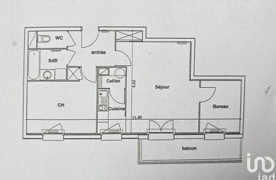 appartement 2 pièces 54 m2 à vendre à Béthune (62400)