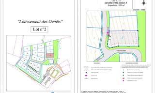 Terrain  855 m² à vendre à La Geneytouse (87400)