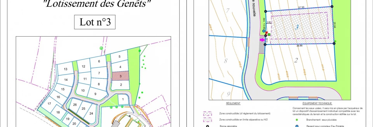 Terrain  748 m² à vendre à La Geneytouse (87400)