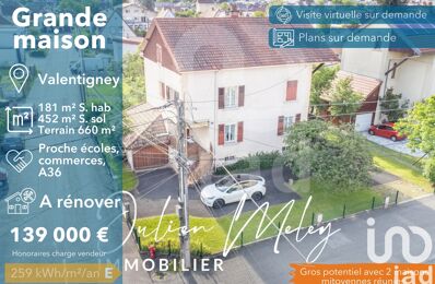 vente maison 139 000 € à proximité de Voujeaucourt (25420)