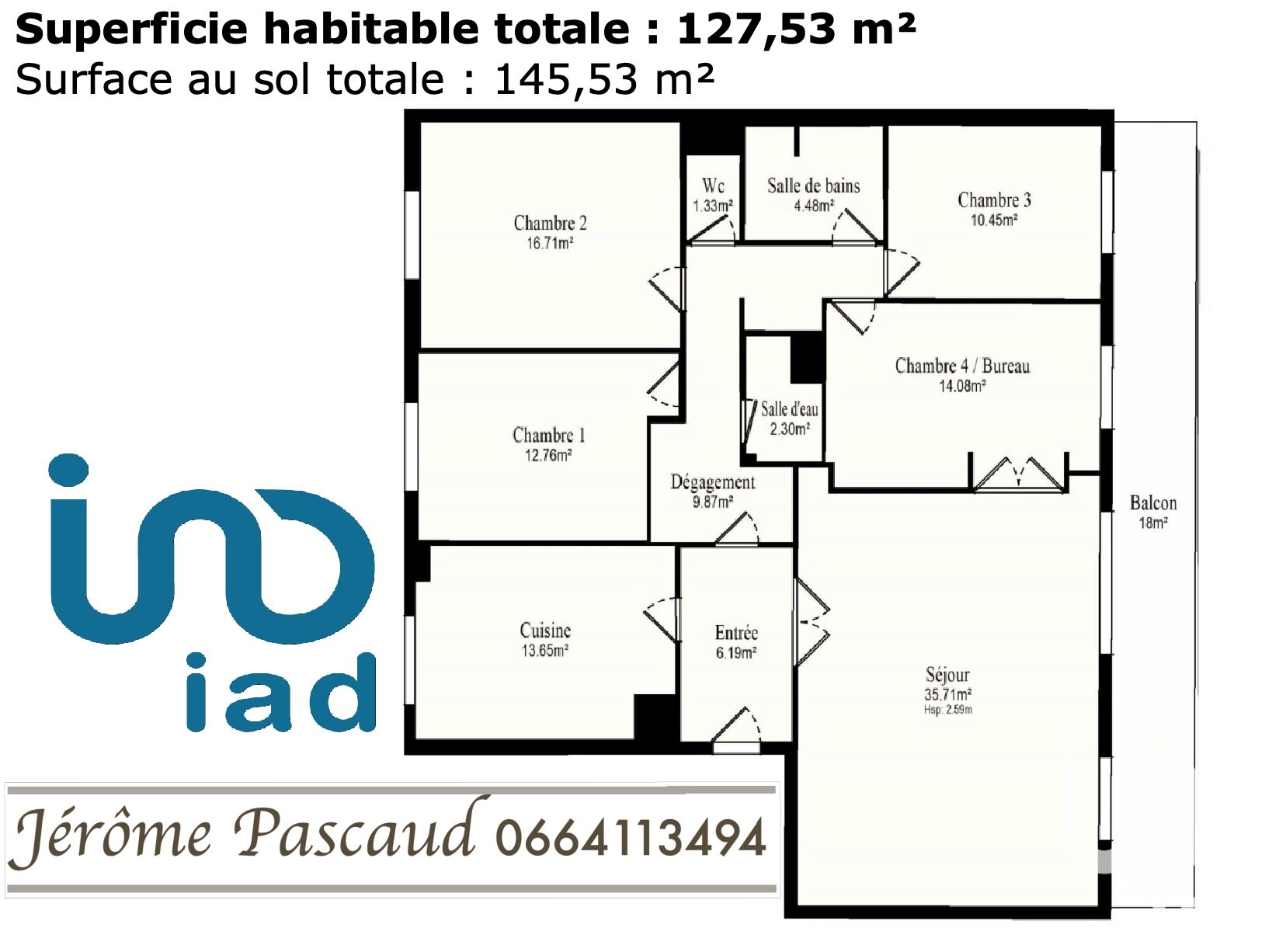 Image d'un appartement 5 pièces, 127 m² à louer à versailles (78000) à 3100€ à versailles (78000)