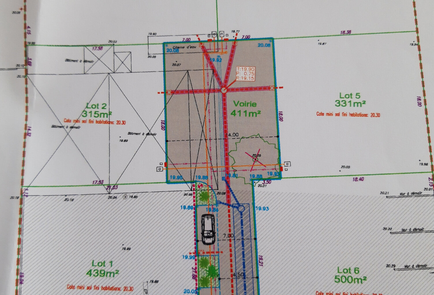 TERRAIN de 482 m2 à BATIR — photo 1