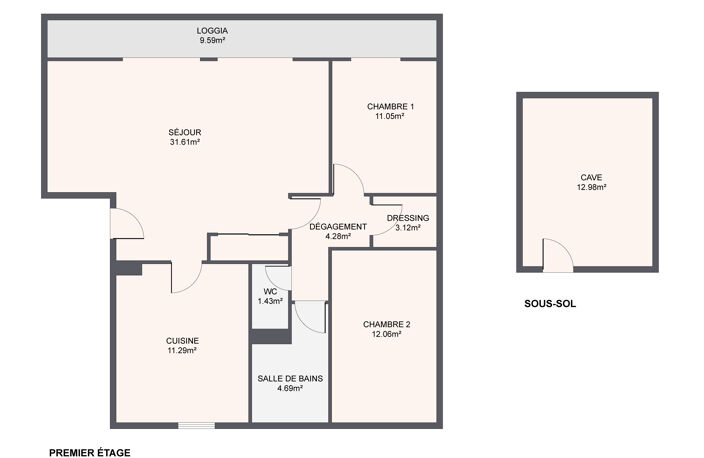 RESIDENCE SECURISEE / 2 CHAMBRES/ BACON/ CALME/ CAVE / PROCH — photo 3