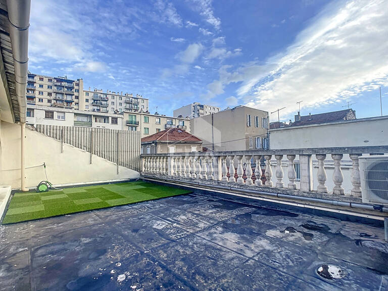 A VENDRE MARSEILLE 13014 BON SECOURS ST GABRIEL DUPLEX APPARTEMENT T4 TOITS TERRASSES BALCON — photo 1