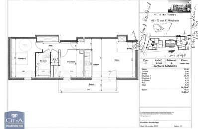 location appartement 795 € CC /mois à proximité de Chambray-Lès-Tours (37170)