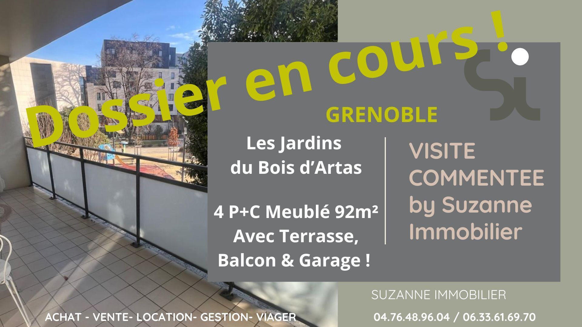 Appartement 4 pièces  à louer Grenoble 38000