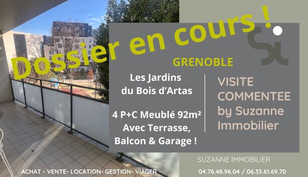 Appartement 4 pièces  à louer Grenoble 38000