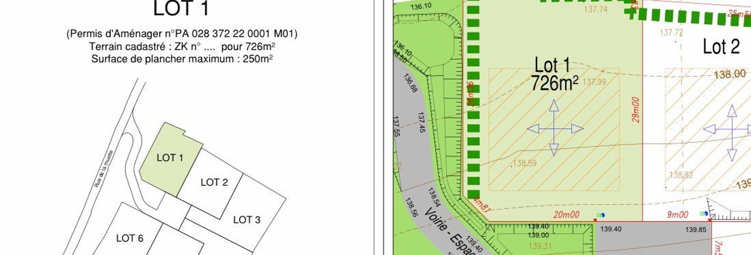 Terrain 727 m² à construire Épernon (28230)