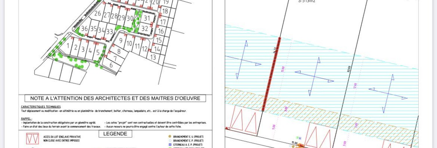 Terrain 513 m² à construire Chartres (28000)