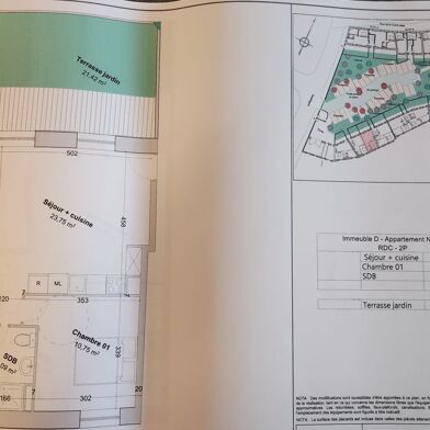 Appartement 2 pièces 156000 €