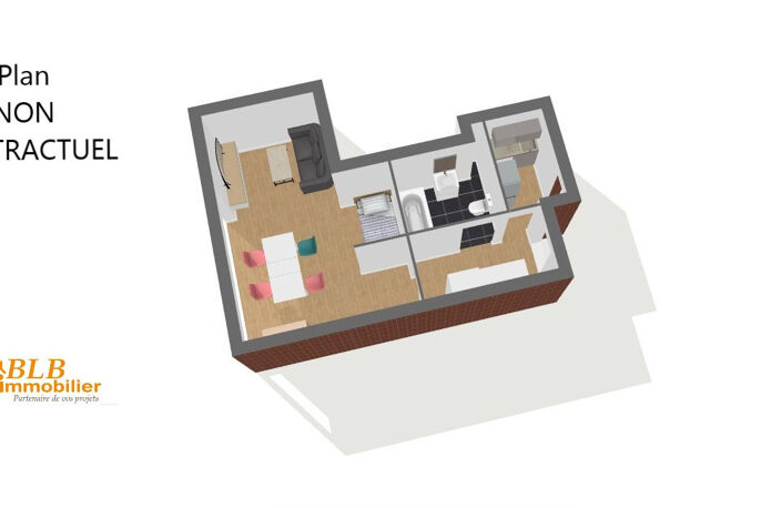 APPARTEMENT TYPE F1 - A VENDRE déjà LOUÉ - MAUREPAS — photo 4