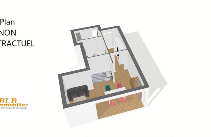 APPARTEMENT TYPE F1 - A VENDRE déjà LOUÉ - MAUREPAS — photo 5