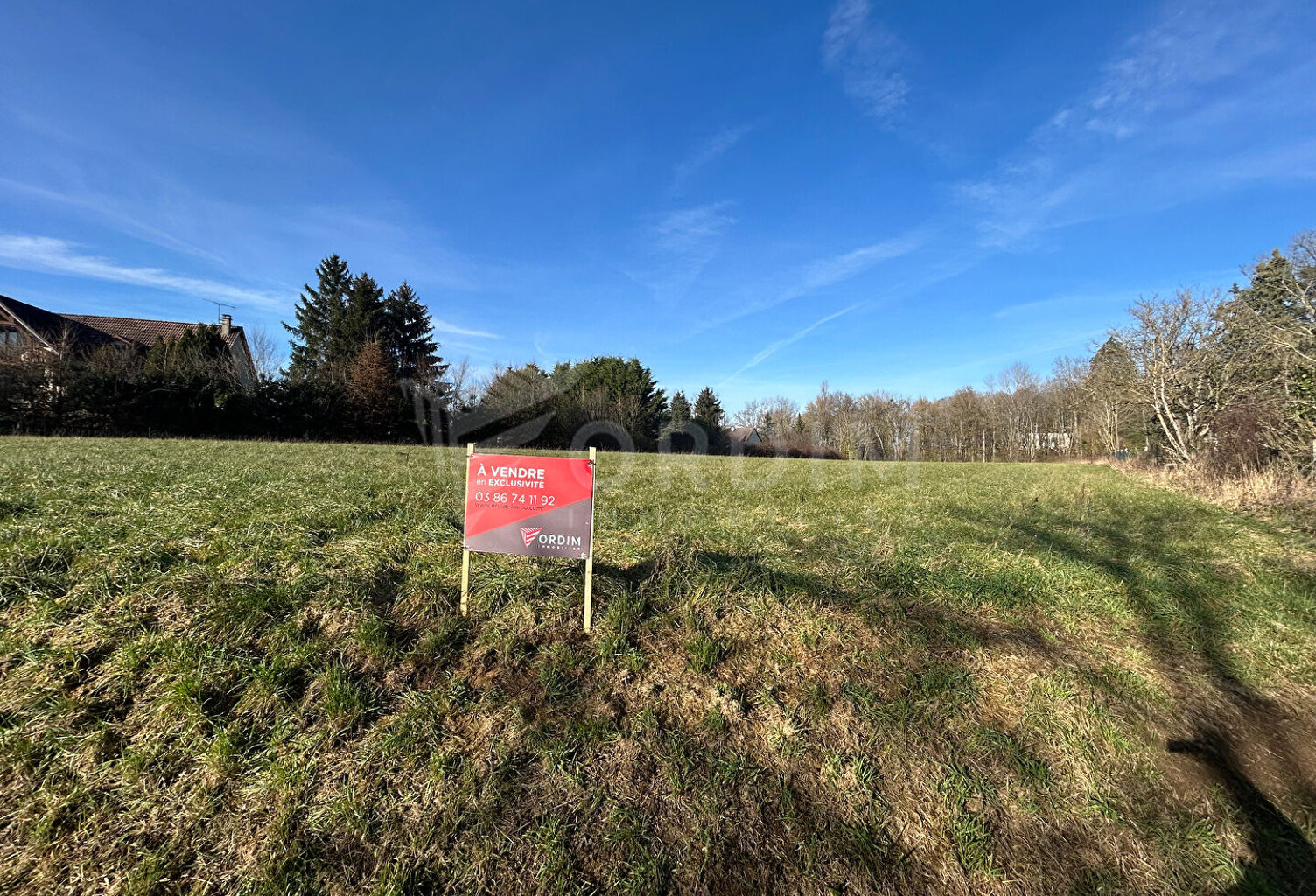 POURRAIN - Terrain de 2785m² avec vue dégagée — photo 1