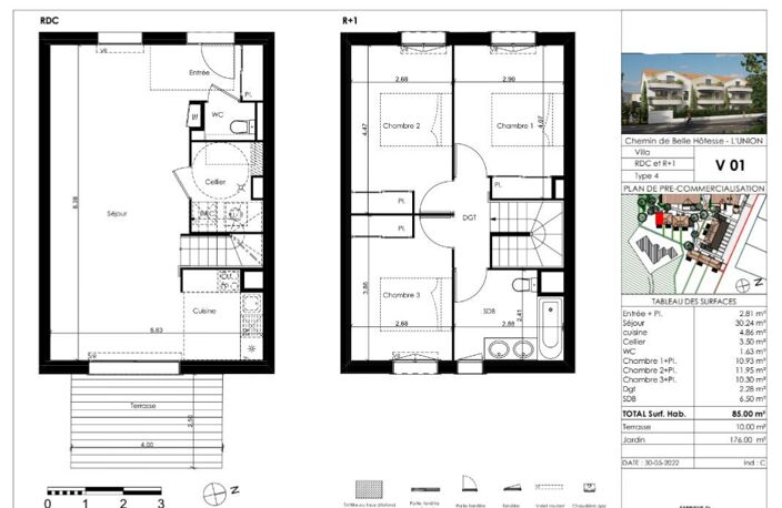 Maison Neuve L'union T4 de 85 m² avec garage et jardin — photo 2