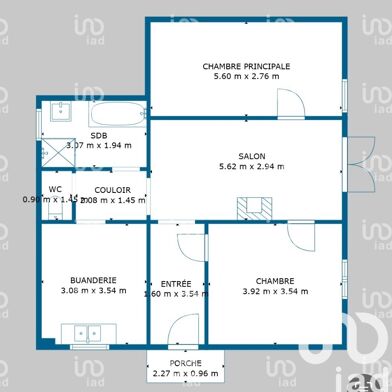 Maison 3 pièces 72 m²