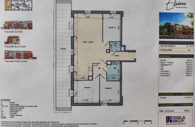 appartement 4 pièces 82 m2 à vendre à Armentières (59280)