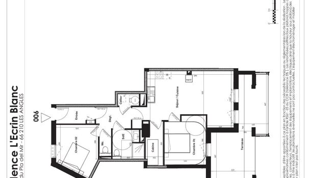 Appartement 3 pièces  à vendre Angles (Les) 66210