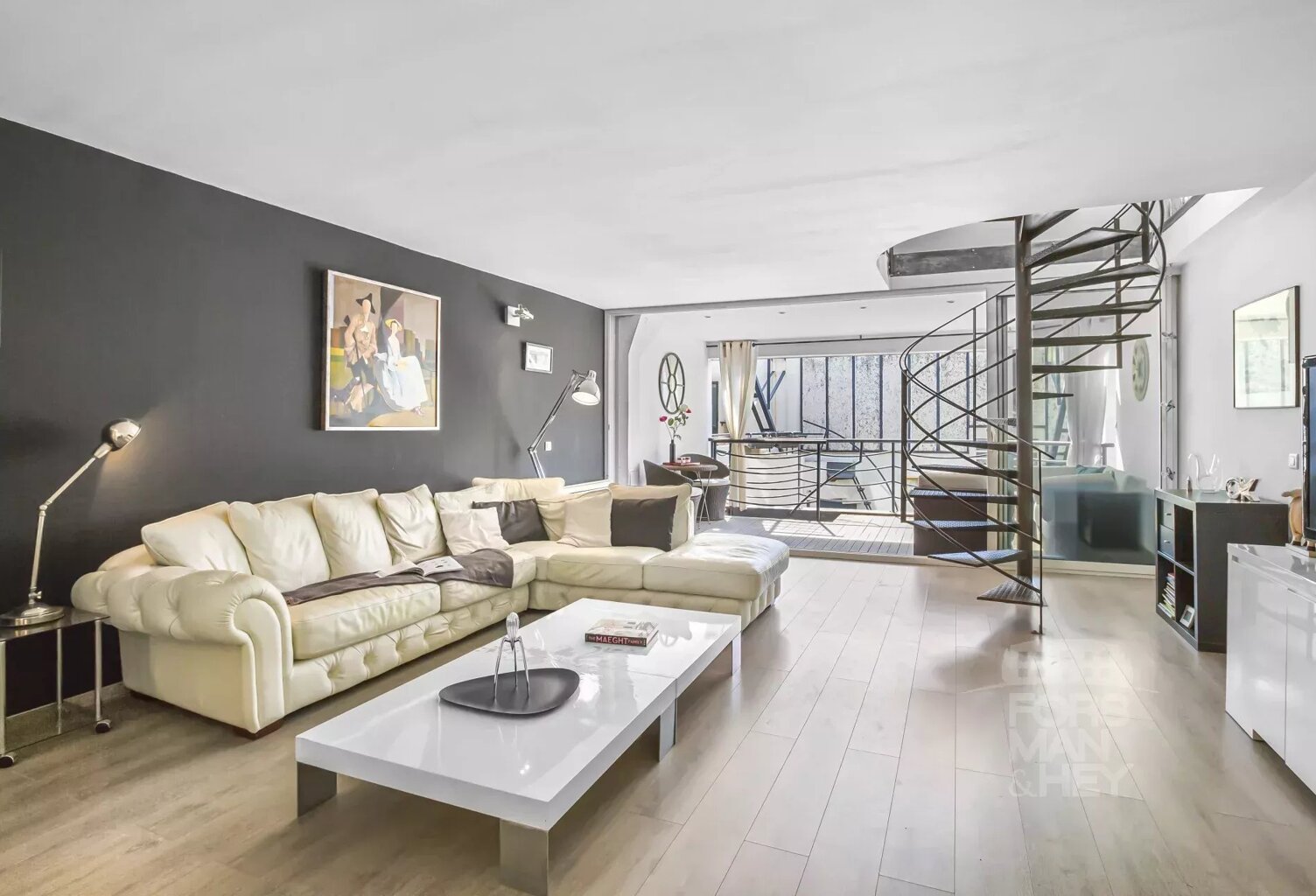 Superbe appartement de style loft de 3 chambres à Cannes avec vue mer — photo 1