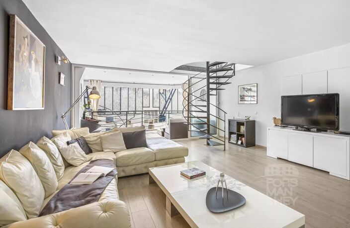 Superbe appartement de style loft de 3 chambres à Cannes avec vue mer — photo 2