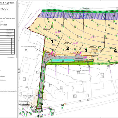 Terrain 1480 m²