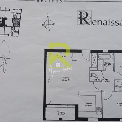 Appartement 3 pièces 85000 €