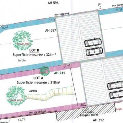 Terrain 639 m²