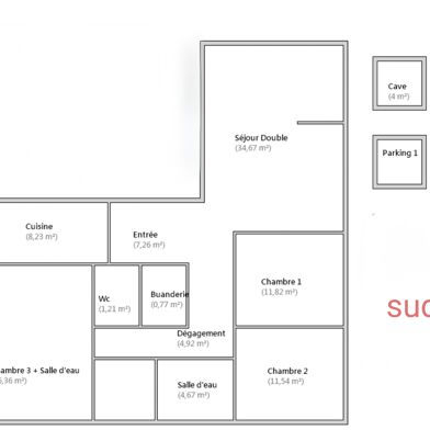 Appartement 5 pièces 590000 €