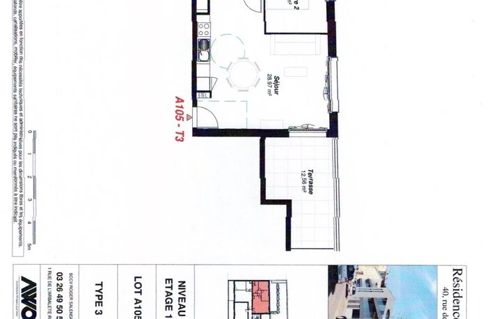 St Anne T3 neuf 61,73m² — photo 2