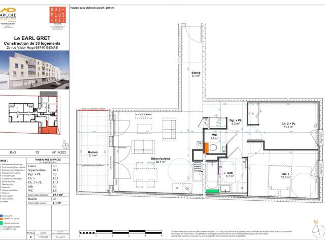 Vente Appartement 3 pièces — photo du bien