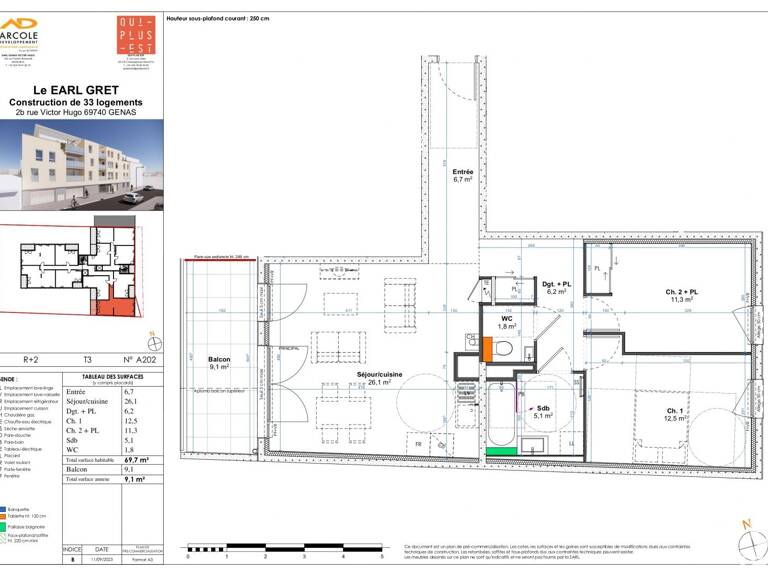Vente Appartement 3 pièces — photo 1