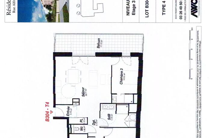 Bezannes T4 neuf 82m² terrasse de 18m² — photo 2