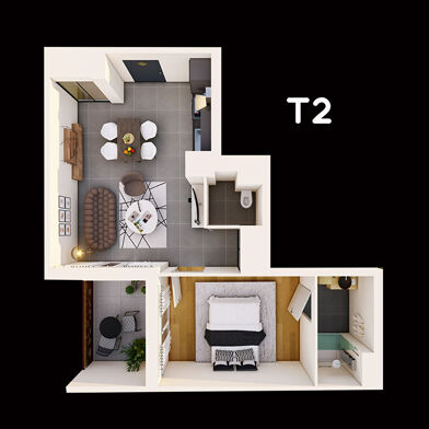 Appartement 2 pièces 220000 €