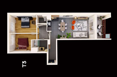 Appartement 3 pièces 225000 €