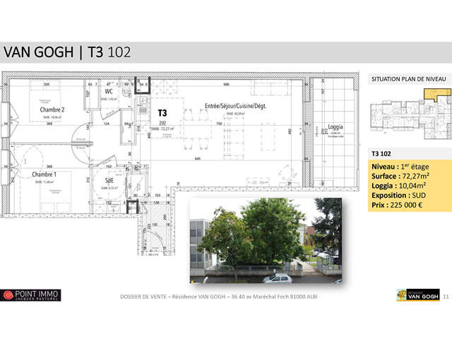 Appartement T3 - 72,27m², ALBI GRAND-CENTRE — photo du bien
