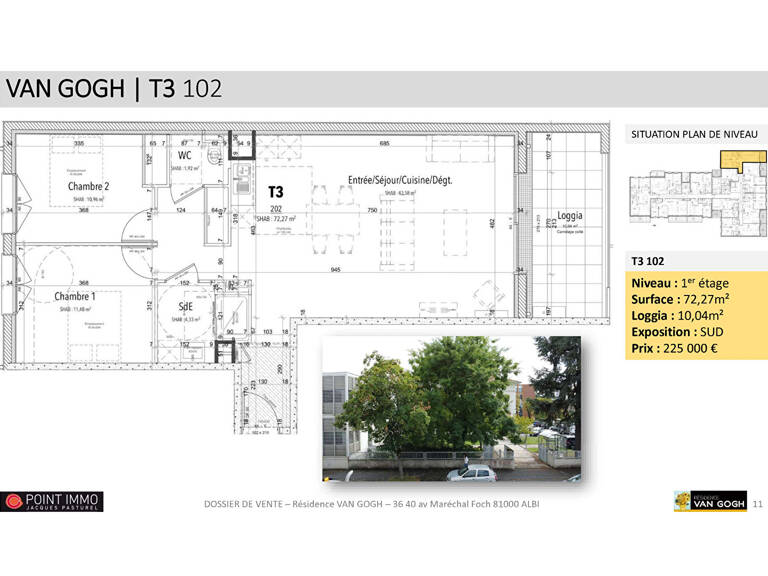 Appartement T3 - 72,27m², ALBI GRAND-CENTRE — photo 1