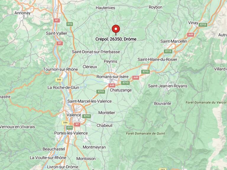 Terrain constructible sur la commune de Crépol — photo 1