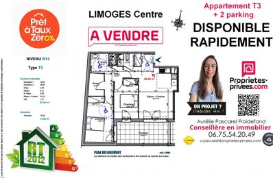 appartement 3 pièces 62 m2 à vendre à Limoges (87000)